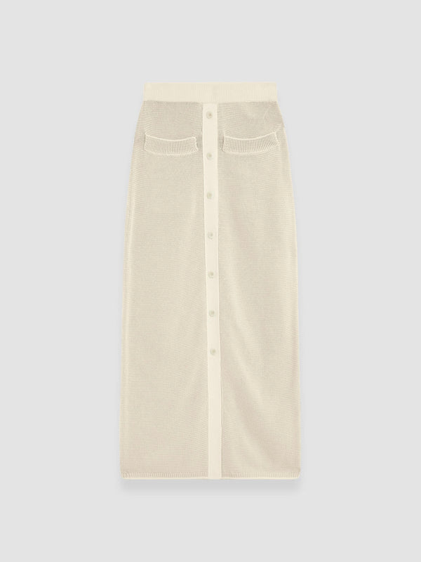 MICRO STRIPE KNIT SKIRT