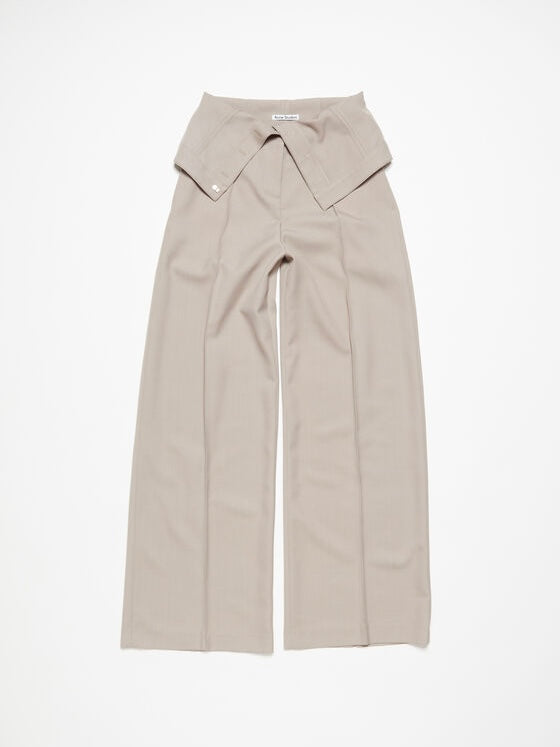 TAILORED WOOL BLEND TROUSERS